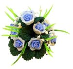 (image for) Blue Floral Centerpiece