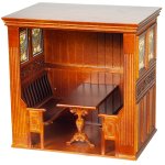 (image for) Tudor Pub Table - Booth - Walnut