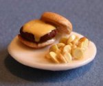 (image for) Cheeseburger Plate w/ Chips