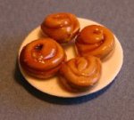 (image for) Sticky Buns on a Plate