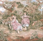 (image for) Frolicking in the Countryside Wall Mural B