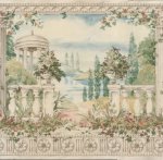 (image for) Watercolor Villa Wall Mural C