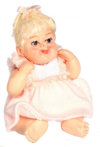 (image for) Baby Molly Porcelain Doll in Pink