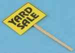 (image for) Yard Sale Sign, Yellow