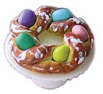 (image for) Easter Bread Ring on Stand