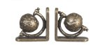 (image for) Antique Brass Globe Bookends Set