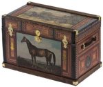 (image for) Lithograph Wooden Trunk Kit Vintage Horse