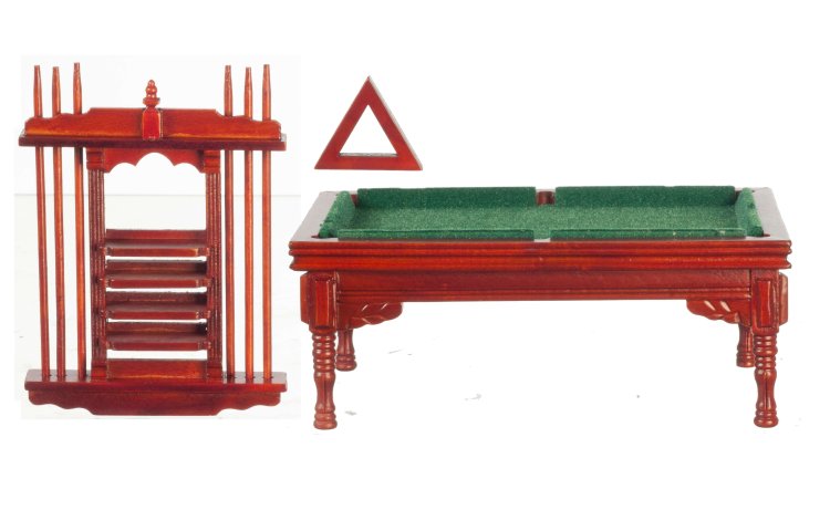 (image for) Pool Table Set - Mahogany