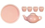 (image for) Pink Ceramic Tea Set 6pc