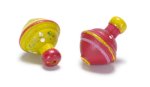 (image for) Assorted Wooden Tops Toys 2pc