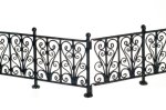 (image for) Wrought Iron Fence - Black - 6pc