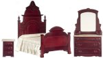 (image for) Mahogany Bedroom Set - 3pc