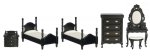 (image for) Twin Bedroom Set - 6pc Black