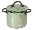 (image for) Small Beige Stock Pot w/ Lid