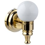 (image for) LED White Globe Wall Sconce