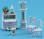 (image for) 1/4in Scale Den Set White and Pink