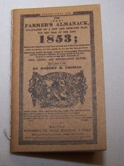 (image for) 1853 Farmers Almanac