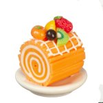 (image for) Cake Roll on a Plate