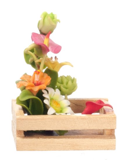 (image for) Wooden Flower Box Hand Made Set 2pc