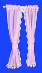 (image for) Curtain Pink Ruffled Sheer