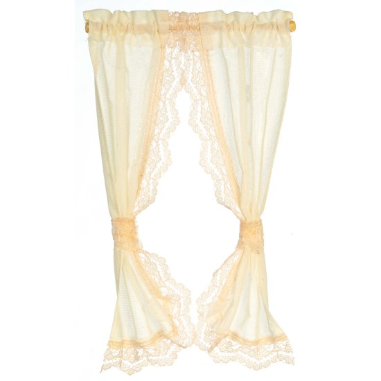 (image for) Curtain Ecru Ruffled Sheer