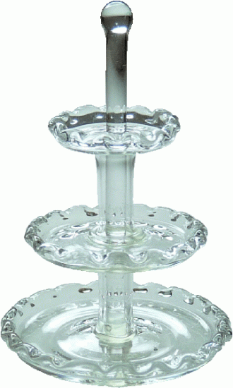 (image for) 3 Tiered Glass Dessert Stand