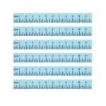 (image for) School Ruler Blue 6pc