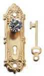 (image for) Crystal Opryland Door Knob w/ Key