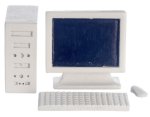 (image for) Desktop Computer Set 4pc White