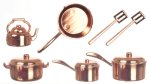 (image for) Copper Pots & Pans Plastic 10pc