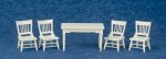 (image for) White Dining Room Table & 4 Chairs