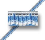 (image for) Blue Curtain Gofrado Wallpaper Border Sheet