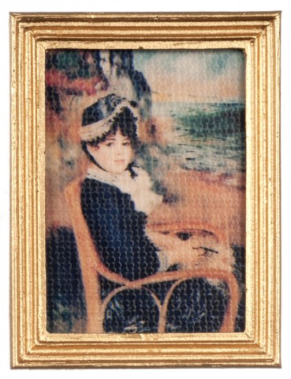 (image for) Victorian Girl Sitting Framed Painting