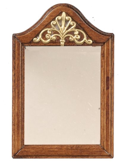 (image for) Wall Mirror w/ Fleur Walnut