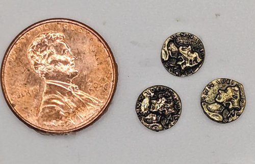 (image for) Antique Bronze Coins 3pc