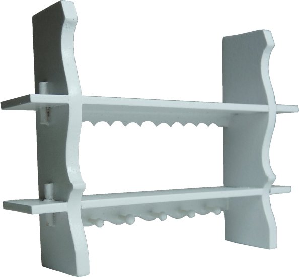 (image for) Wall Shelf w/ Hang Pegs White