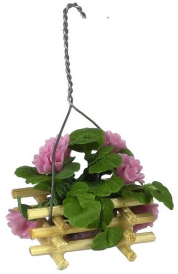 (image for) Pink Geranium Hanging Plant