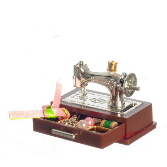 (image for) Silver Sewing Machine & Accessories Set