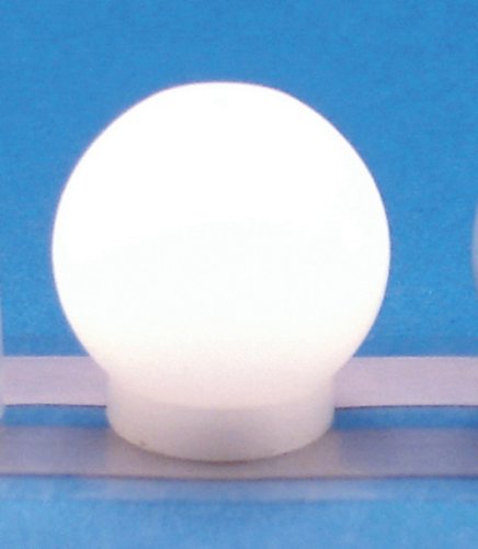 (image for) 12v Round White Pin-In Ceiling Globe