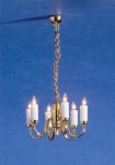 (image for) 6 Arm Colonial Chandelier 12v