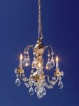 (image for) 3 Up Arm Renaissance Crystal Chandelier 12v