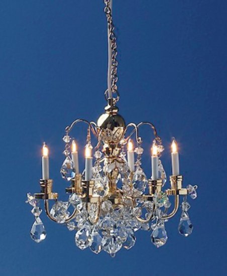 (image for) 6 Arm Renaissance Crystal Chandelier 12v