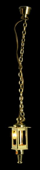 (image for) Brass Colonial Hanging Coach Lamp 12v