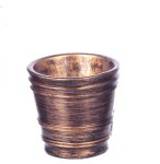 (image for) French Country Plant Pots Gold 2pc