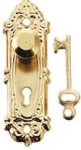 (image for) Gold Plated Opryland Door Handle w/ Key