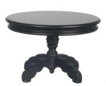 (image for) Round Pedestal Table - Black