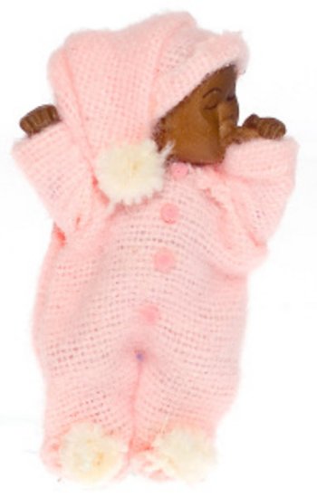 (image for) Brown Baby in Pink