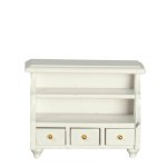 (image for) Small Shelf Unit w/ Drawers - White