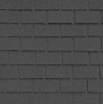 (image for) 1/2in Scale Gray Hexagon Asphalt Shingles 78 Square Inches