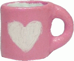 (image for) Pink Heart Mug Porcelain